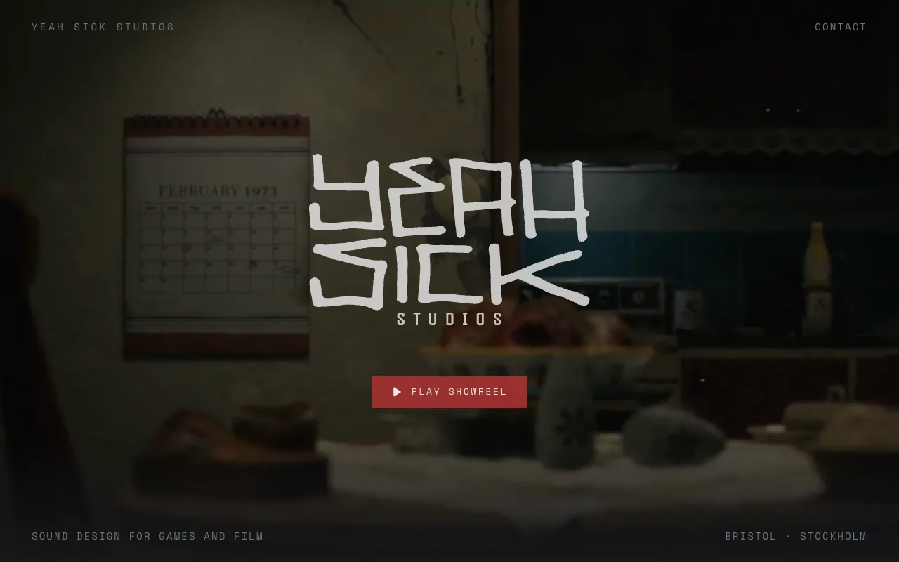 Yeah Sick Studios website